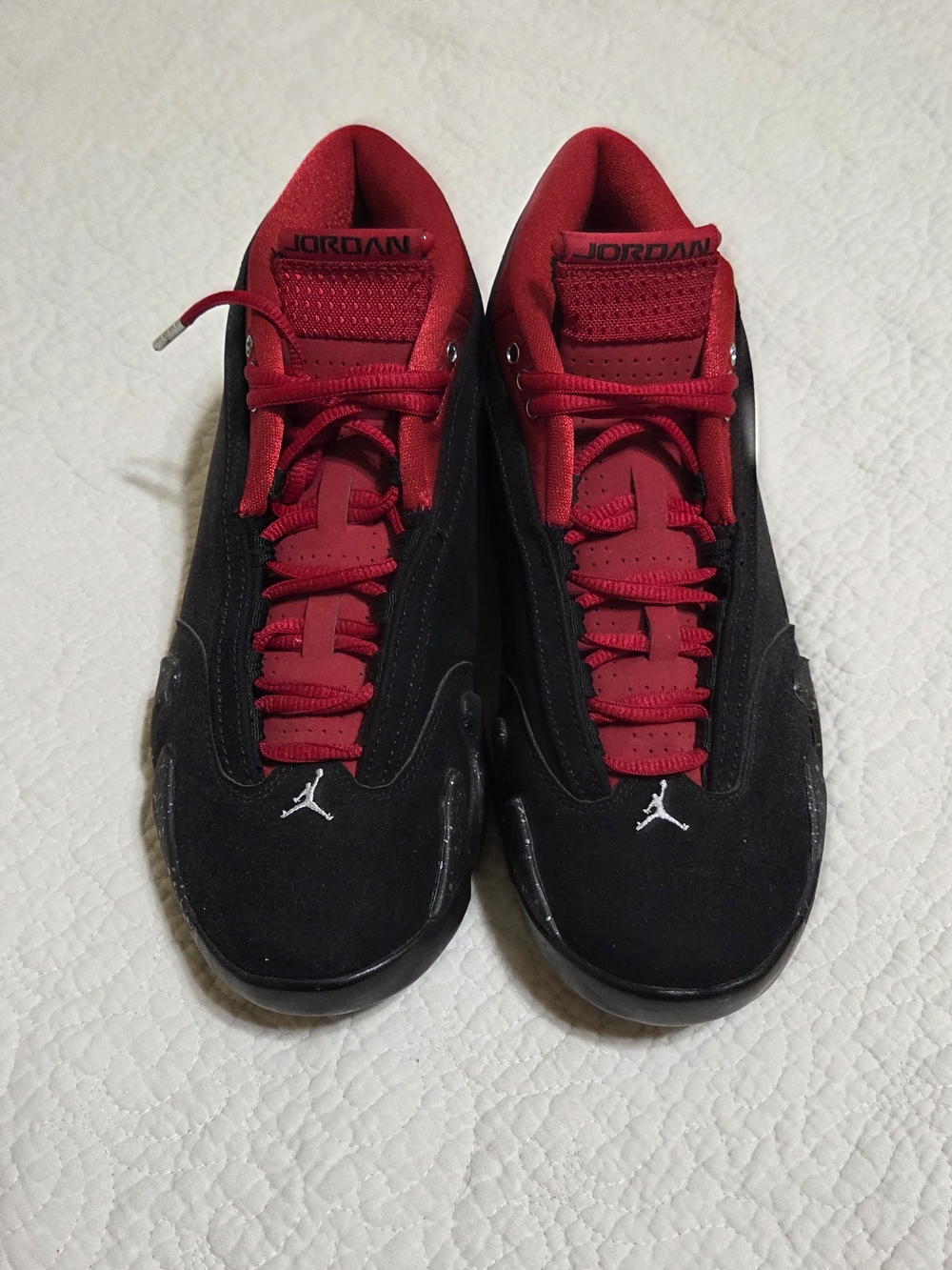 Jordan Black and Red Sneakers